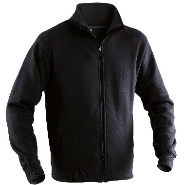 MAGLIA INVERNALE FELPA ZIP LUNGA NERO        FLP1D20011
