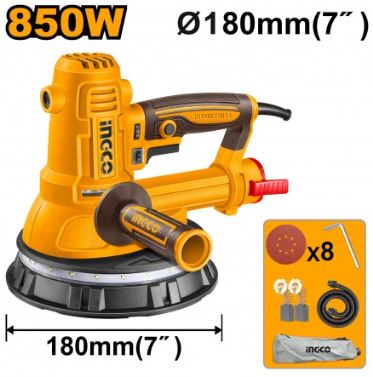 LEVIGATRICE INGCO PER CARTONGESSO D.180 850W CON 8 FOGLI DWS10508E