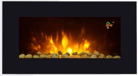 CAMINO ELETTRICO *VINCO* EFFETTO FIAMMA 70410DA PARETE