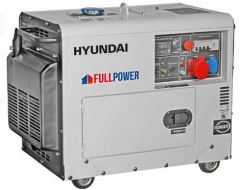 GRUPPO ELETTROGENO DIESEL 5,5 KW HY 65250    SILENZIATAO HUNDAI FULL POWER AVVIAM.ELETTR.