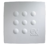 ASPIRATORE ELETTR.A MURO MICRO QUADRO 100THCSCON SENSORE UMIDITA'(UR%)4 LIVELLI DA 60%A90%