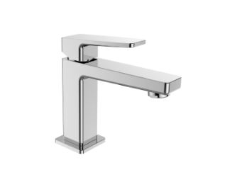 MONOCOMANDO LAVABO *DARK* CROMO COMPLETO DI  PILETTA CLIK-CLAK IN PVC (FLEX 50CM DA 3/8)