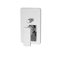 MONOCOMANDO DOCCIA C/DEVIATORE *DARK* CROMO  (DUE USCITE) MADE IN ITALY FIORE RUBINETTERIA