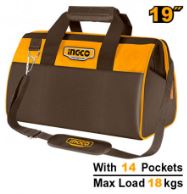 BORSA PORTAUTENSILI CM 48 INGCO BASE RIGIDA  14 TASCHE 18KG MAX HTBG281928