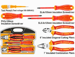 KIT GIRAVITI + PINZE 6PZ ISOLANTI 9PZ        HKIST3061