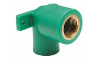 PPR GOMITO C/STAFFA 90°FILETT.FEM. D. 20X1/2 PN25 *ATP* COD.FFS2020