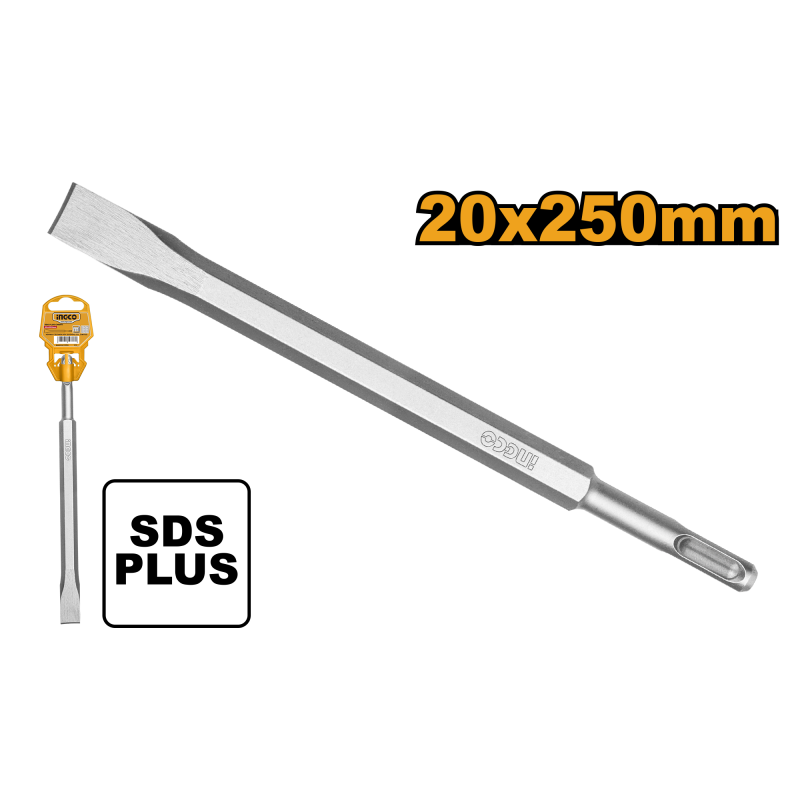SCALPELLO INGCO PIATTO SDS PLUS 20X250       DBC0122501