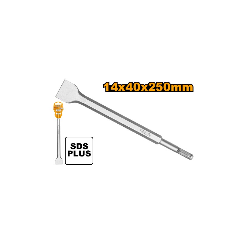 SCALPELLO INGCO PIATTO SDS PLUS LARGO 40X250 DBC0122502