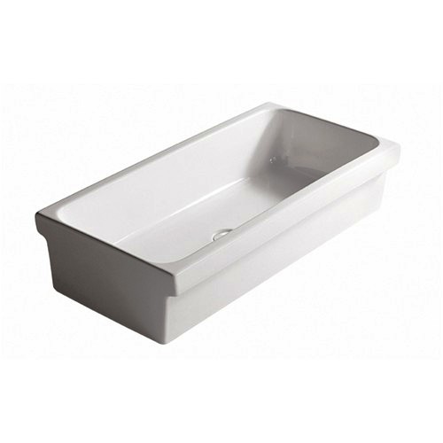 LAVABO A CANALE CM. 90X45 H.20 BIANCA *ECO*