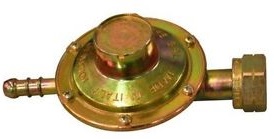 REGOLATORE KG.1 GAS/GPL X BOMBOLA IN LINEA   CON PORTAGOMMA *PORTATA TARATURA REGOLABILE*