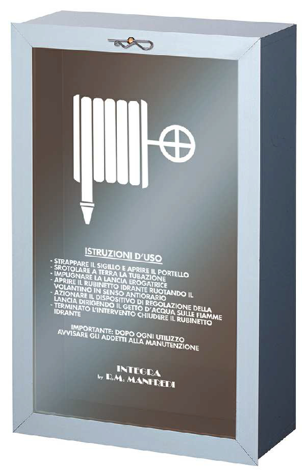 CASSETTA ANTINC.INCASSO CLASSIC UNI70 ISO9227S/LASTRA ACCIAIO COLORE GRIGIO MANFREDI
