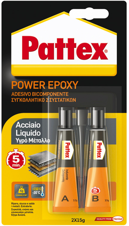 ACCIAIO LIQUIDO 2X11 ML 2K LIQUID PATTEX     2864349