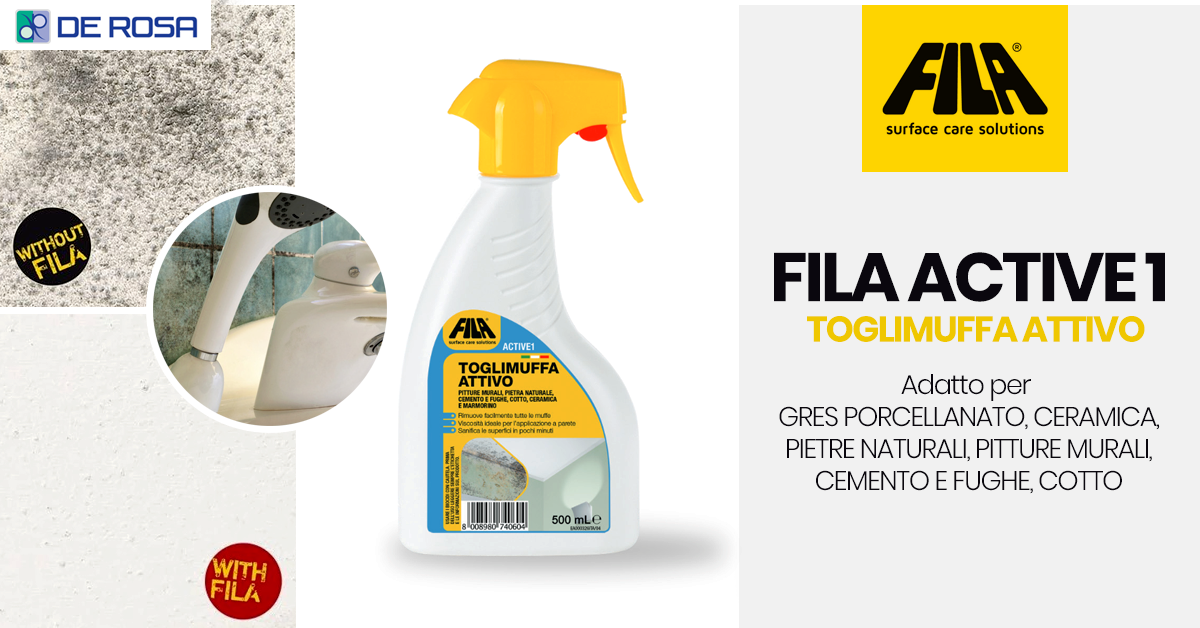 Elimina la muffa con ACTIVE1 di FILA Solutions
