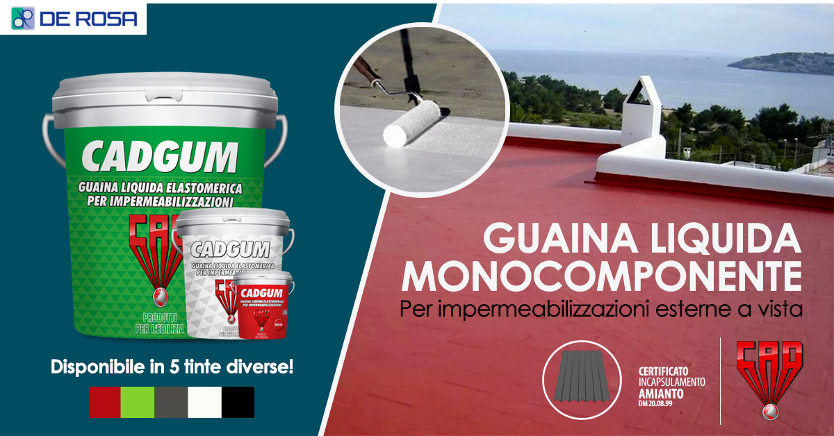 CAD GUM: guaina liquida impermeabilizzante e incapsulante versatile