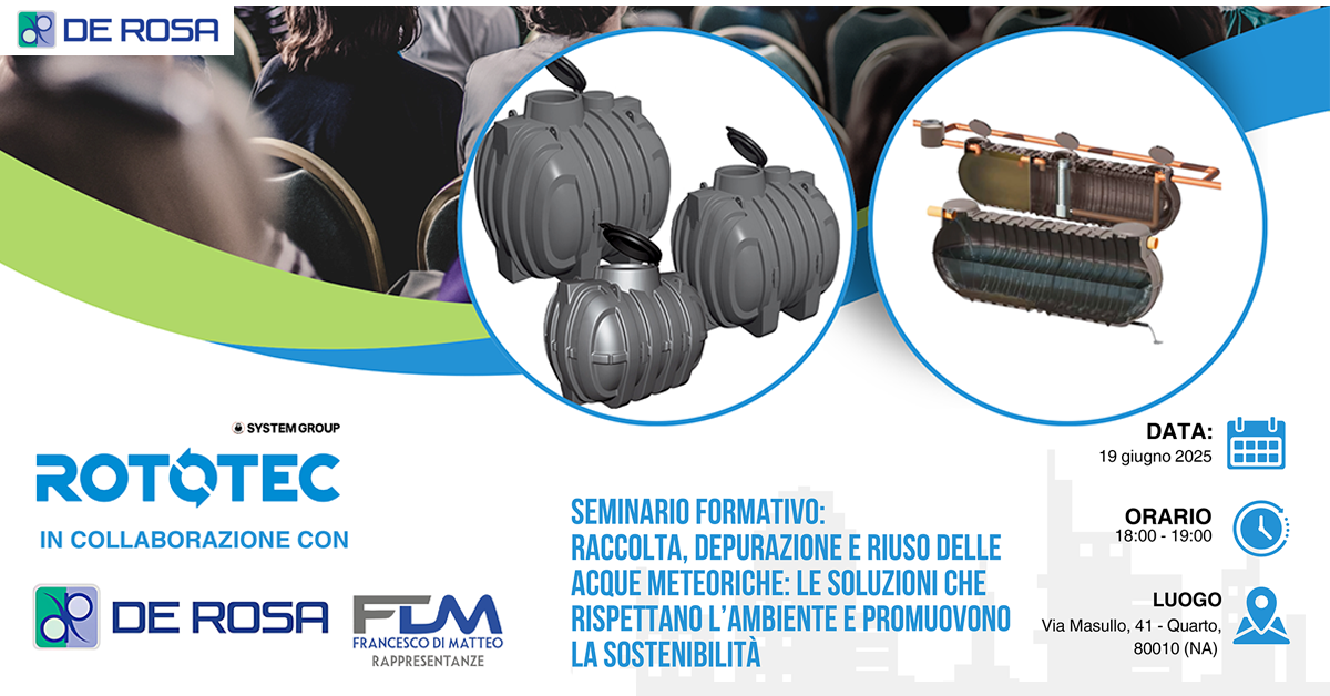 Seminario sulla gestione sostenibile delle acque meteoriche