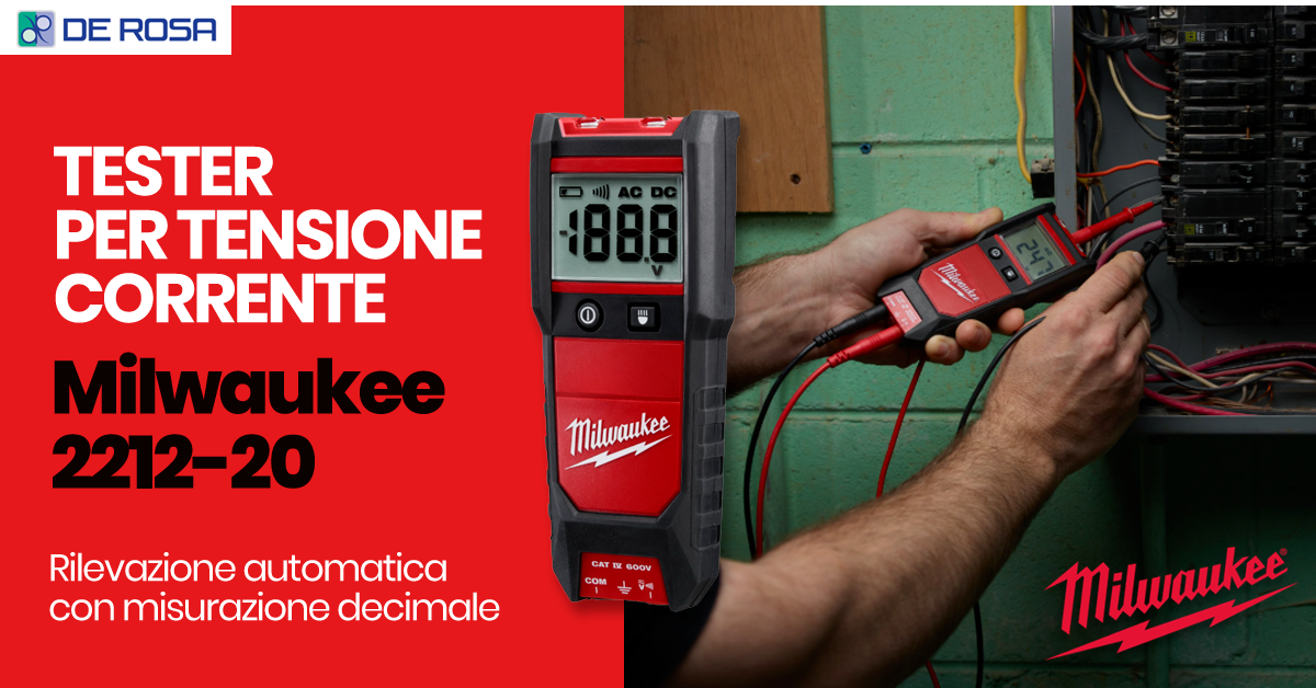 Tester Milwaukee 2212-20: precisione e affidabilità al servizio degli elettricisti
