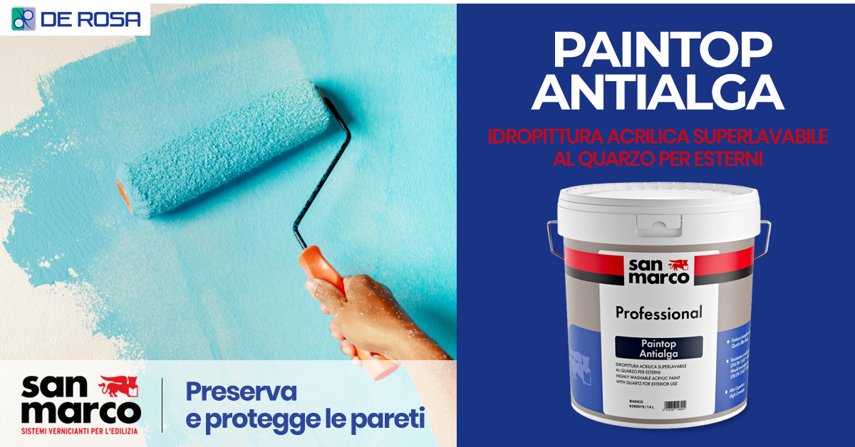 Paintop Antialga San Marco: protezione e resa perfetta per le superfici esterne