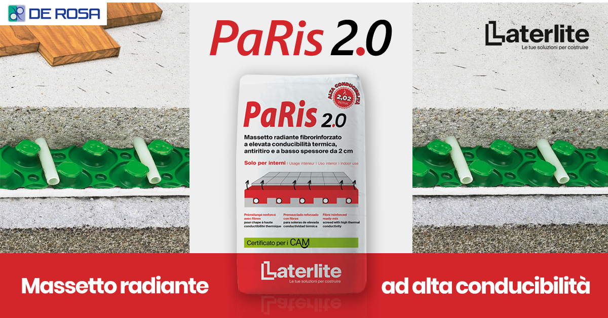 Massetto radiante ad alta conducibilità PaRis 2.0 Laterlite