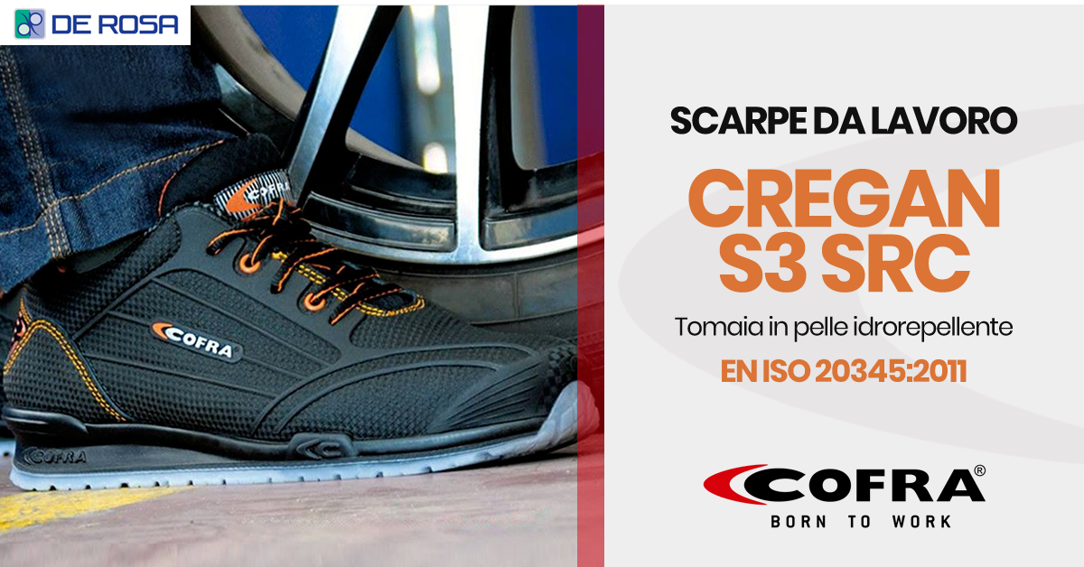 Scarpe antinfortunistiche Cofra Cregan S3 SRC: sicurezza e comfort per il lavoro quotidiano