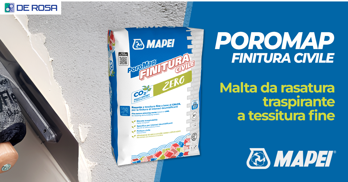 Poromap Finitura Civile di Mapei: la soluzione ideale per finiture traspiranti