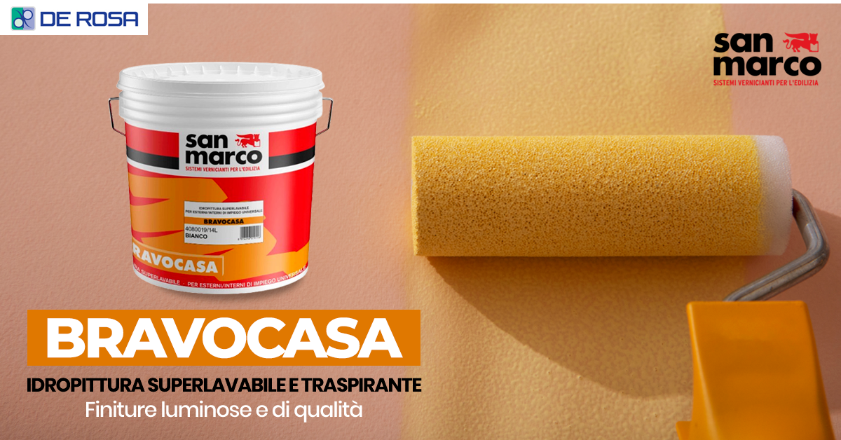 Bravocasa di San Marco, idropittura superlavabile che valorizza le pareti di casa