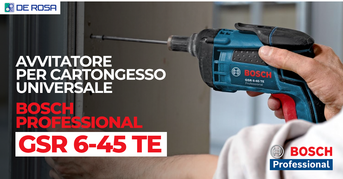 Avvitatore per cartongesso Bosch GSR 6-45 TE Professional: potenza e precisione per ogni applicazione