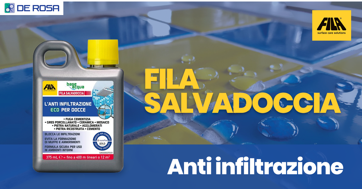 Fila Salvadoccia: protezione efficace contro infiltrazioni e muffe nel box doccia