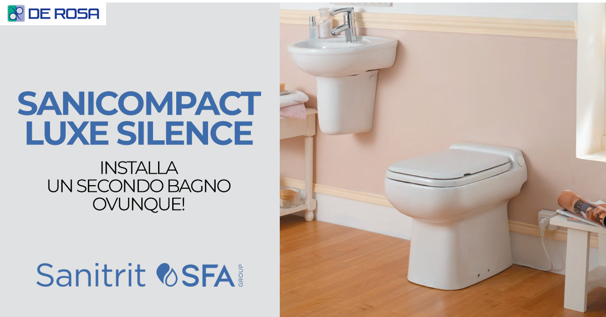 SANICOMPACT Luxe Silence: il WC con trituratore integrato per nuovi spazi bagno