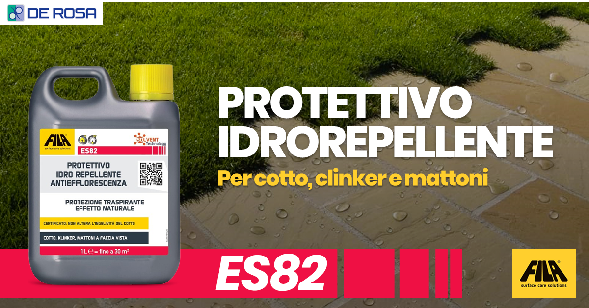 Trattamento idrorepellente per cotto e klinker contro efflorescenze ES82 Fila