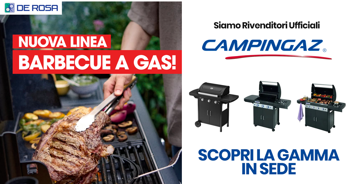 De Rosa Srl rivenditore ufficiale Campingaz: disponibile la gamma barbecue a gas