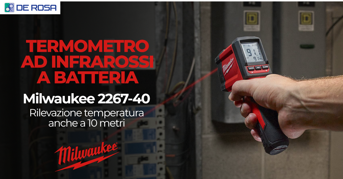 Termometro Milwaukee 2267-40: misurazioni a infrarossi rapide e precise